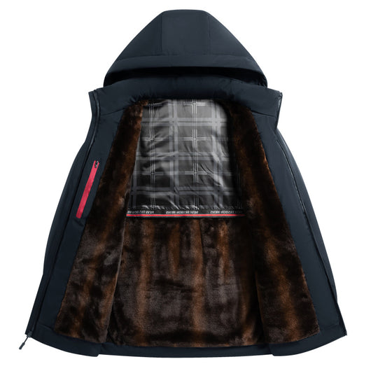 Abrigo Acolchado de Terciopelo para Hombre - Image 6