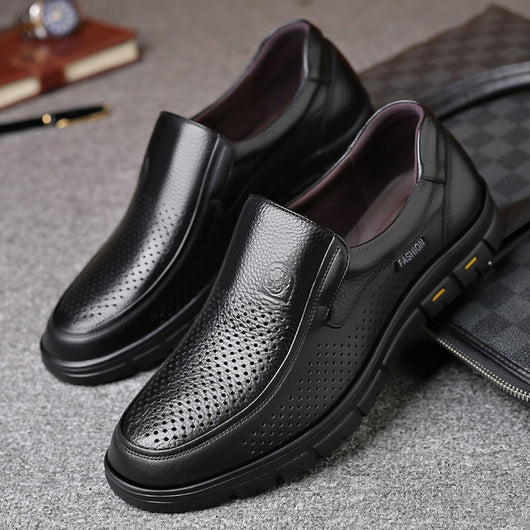 Zapatos de Cuero para Hombre con Suela Flexible y Respirable - Image 3