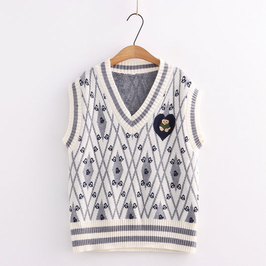 Cardigan Holgado Estilo Universitario para Mujer - Image 39