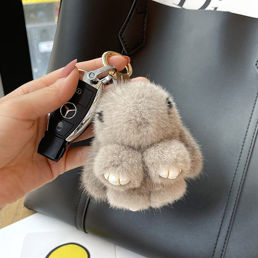 Llavero Colgante Conejo Peluche Mink Red Viral - Image 15