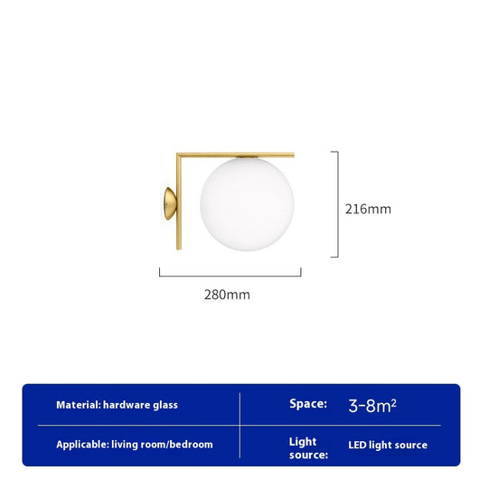 Lámpara de Pared de Cristal para Dormitorio y Pasillo - Image 6