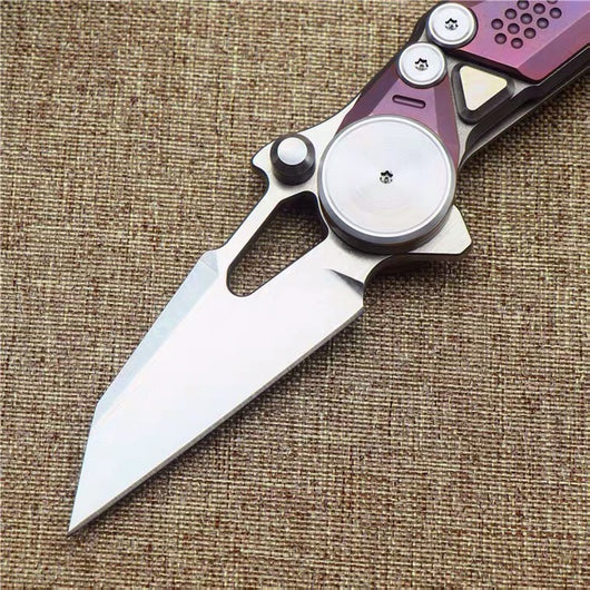 Cuchillo Plegable de Aleación de Titanio y Alta Dureza - Image 8