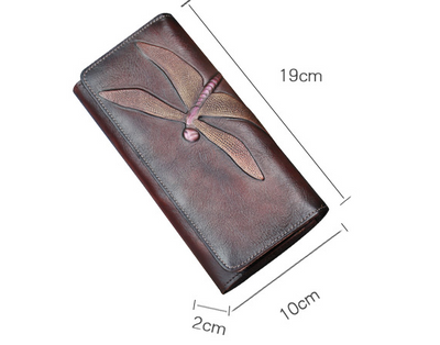 Billetera Larga de Cuero para Mujer con Diseño Mariposa - Image 6