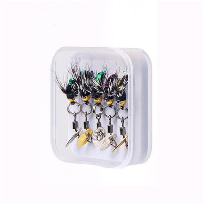 Set de 5 Anzuelos Magnéticos para Pesca con Lentejuelas Giratorias - Image 12