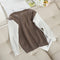 Two-Piece Set: Loose Knit Sweater with Contrast and Drawstring Pants