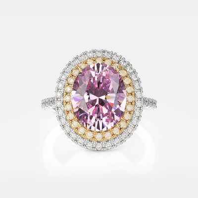 Anillo Oval Paloma de Diamante Carbono Alto para Mujer - Image 5