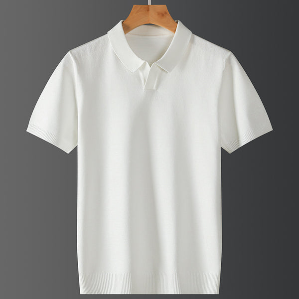 Polo Manga Corta Hombre Moderno para Otoño Invierno