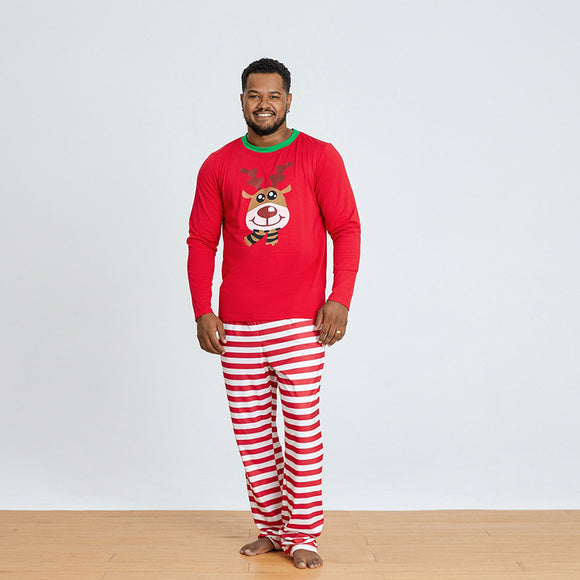 Conjunto Familiar a Juego con Estampado y Manga Larga