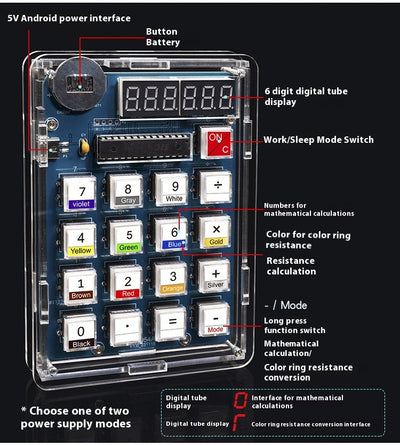 Kit DIY Calculadora con Microcontrolador de Chip Único y Pantalla Digital - Image 10