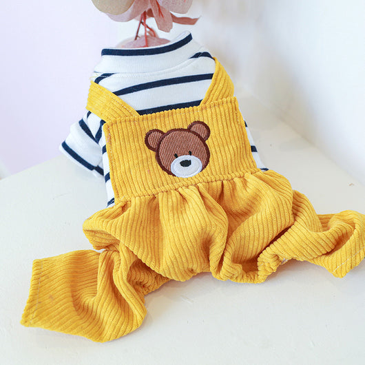 Pijama Térmico para Perros Pequeños - Mono Osito con Forro Polar - Image 28