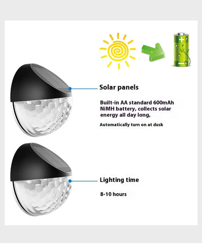 Lámpara Solar de Pared para Jardín - Luz Ambiental Impermeable para Terraza y Villa - Image 9