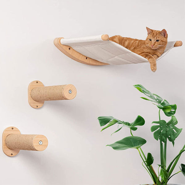 Nido Mural de Madera para Gatos