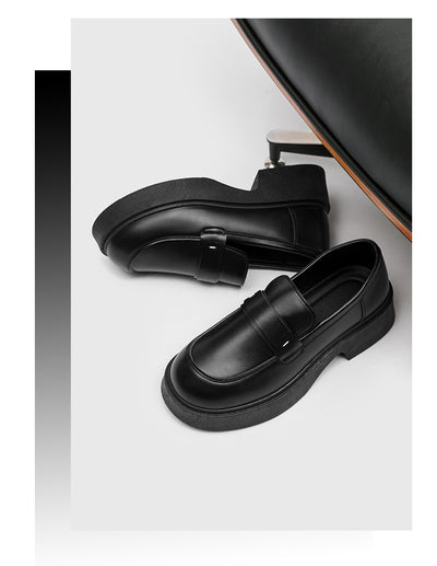Zapatos Casuales Británicos de Cuero Premium con Suela Reforzada para Hombre - Image 12