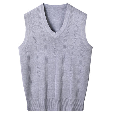 Chaleco Suelto Cuello V para Hombre Maduro - Comodidad Primavera y Otoño - Image 6