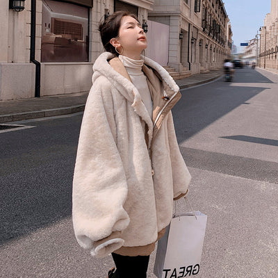 Chaqueta Acolchada Reversible de Doble Cara con Peluche de Cordero - Image 11
