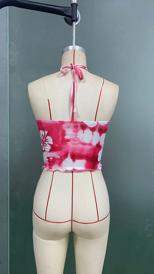 Top Halter Tie-Dye con Tirantes Finos para Mujer - Image 14