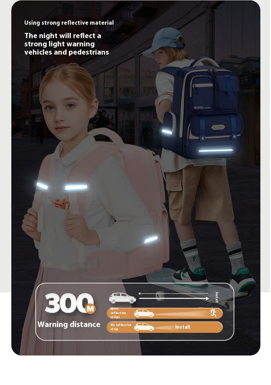 Mochila Escolar Ergonómica de Protección Espinal con Múltiples Compartimentos - Image 21