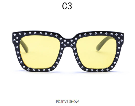 Gafas de Sol Grandes con Strass Estilo Europeo y Americano para Mujer - Image 22