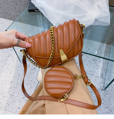 Bolso Bandolera Coreano de Hombro Ancho con Correa Ajustable - Image 3