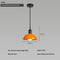 Naranja Grande Vaso Negro Luz Cálida