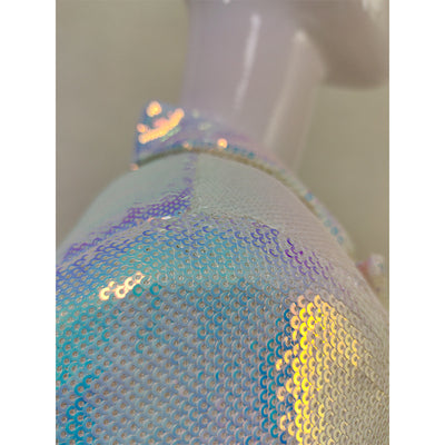 Traje Ejecutivo Plateado con Lentejuelas y Botón Único - Image 8