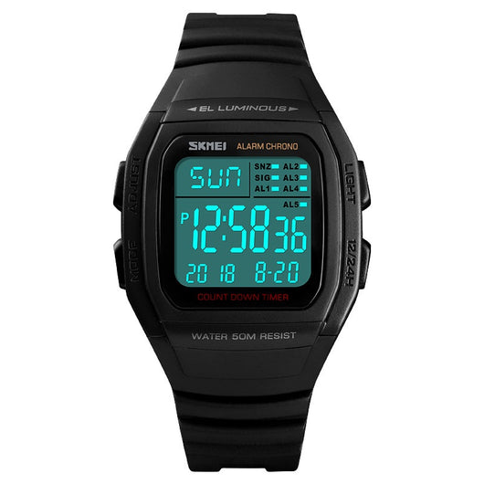 Reloj Deportivo Digital Cuadrado Doble Hora Multifuncional - Image 6