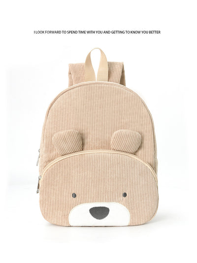 Mochila de Pana con Lindo Oso Bordado - Image 8