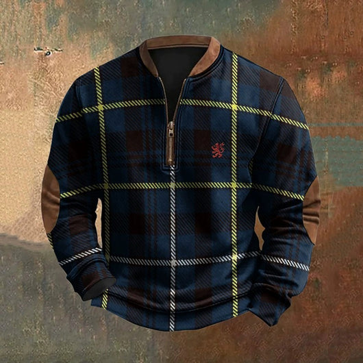 Sudadera con Cierre Estampado 3D Digital para Hombre - Primavera y Otoño - Image 4