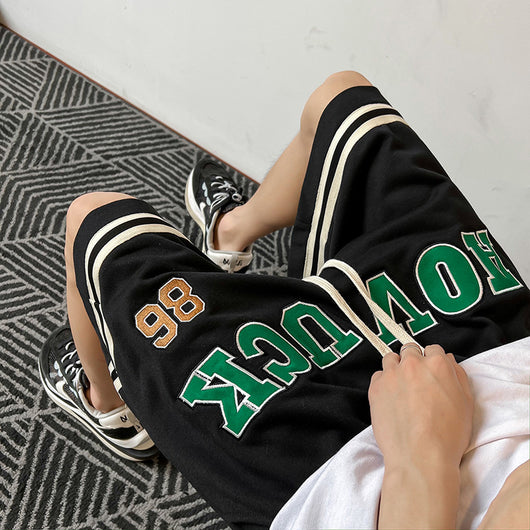 Shorts Bordados con Letras para Hombre - Diseño Versátil y Moderno - Image 7