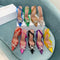 Sandalias Transparentes con Punta Afilada para Mujer