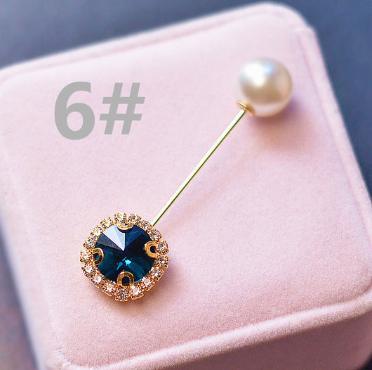 Broche Cristal Perla con Palabra - Pasador Elegante para Bufanda - Image 22