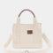 Bolsa Tote de Lona Crema para Mujer