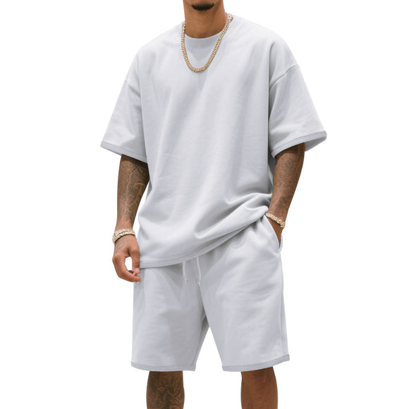 Traje Deportivo Hombre Manga Corta Ajuste Relajado para Verano