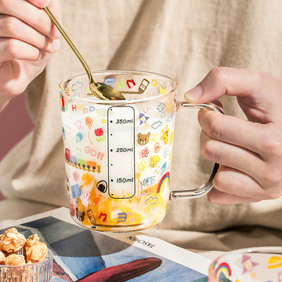 Vaso Térmico Grande con Escala para Leche y Bebidas