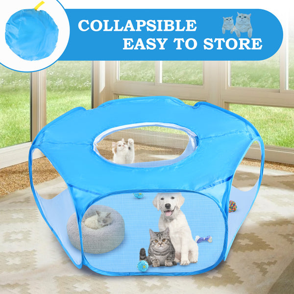 Corral Plegable para Mascotas - Ejercicio y Diversión Interior y Exterior