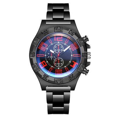 Reloj Acero Azul Luminoso con Correa de Acero - Image 9