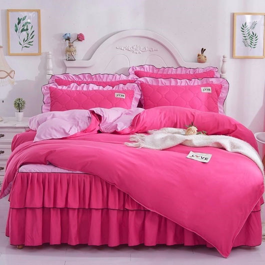 Juego Completo de Cama Acolchado Otoño-Invierno: Sábana, Cubrecama Princesa y Funda Nórdica - Image 3
