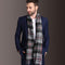 Bufanda Escocesa para Hombre Invierno Cálida Estilo Europa