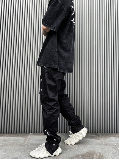 Pantalones Cargo con Cintura Ajustable y Bolsillos Laterales - Image 8