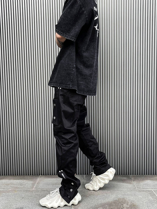 Pantalones Cargo con Cintura Ajustable y Bolsillos Laterales - Image 8