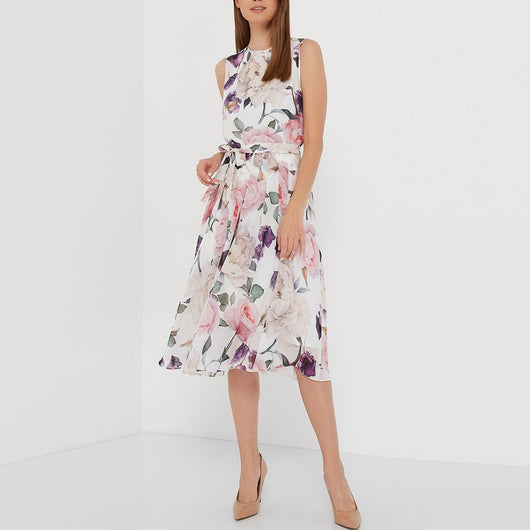 Vestido Bohemio Escote Redondo sin Mangas - Image 7
