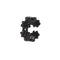 Brinco de Pressão Curvo Pequeno Daisy Flower Preto