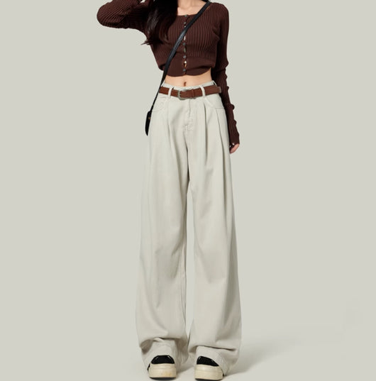 Pantalones Rectos de Tiro Alto para Mujeres Petite - Image 10