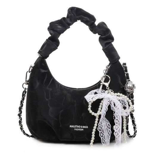 Bolso Bandolera Wild Chain con Pliegues Exquisitos - Image 4