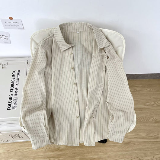 Chaqueta Camisa Manga Larga Retro para Hombre - Image 3
