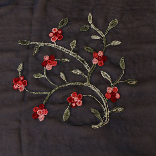 Toalla de Playa Chiffón con Bordado Protector Solar Flor de Durazno Elegante - Image 21