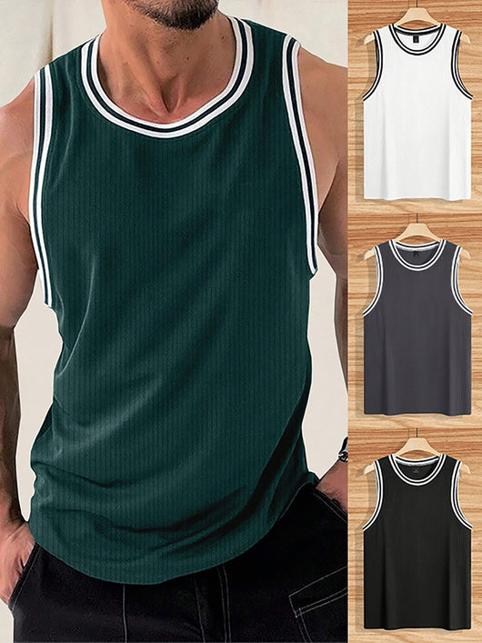 Chaleco Deportivo Ajustado con Rayas Verticales Tejidas - Image 29