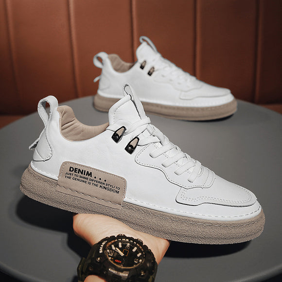 Tenis Casuales de Cuero para Hombre - Versátiles y Duraderos