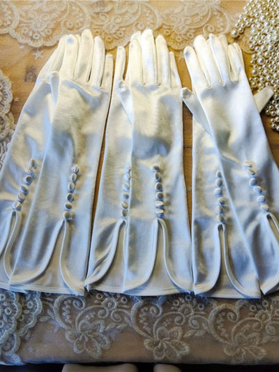 Guantes de Satén para Novia - Colección Studio Fotográfico - Image 4