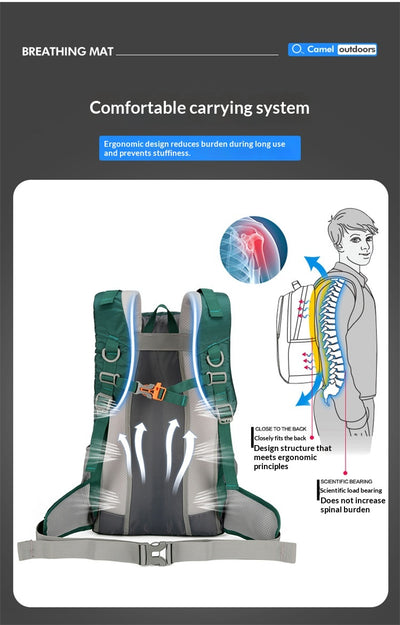 Mochila de Senderismo de Gran Capacidad Multifuncional para Deportes y Aventura - Image 15